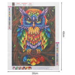 Teemanditikand / teemantmosaiik "Värviline öökull" Soodukas.Com