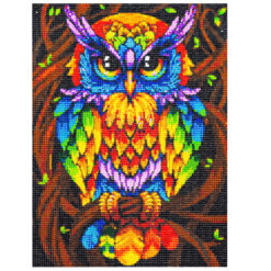 Teemanditikand / teemantmosaiik "Värviline öökull" Soodukas.Com