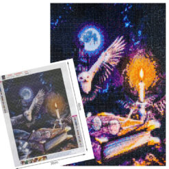 Alternative view of Teemanditikand / teemantmosaiik "Harry Potteri öökull"