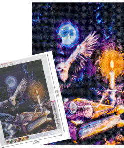 Alternative view of Teemanditikand / teemantmosaiik "Harry Potteri öökull"