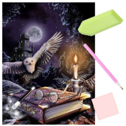 Teemanditikand / teemantmosaiik "Harry Potteri öökull"