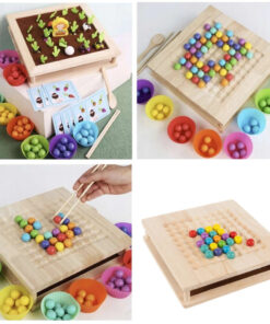 Alternative view of 2in1 puidust motoorikamäng - köögiviljaaed + kuulimäng