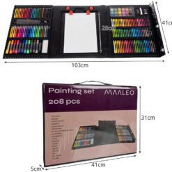 Kunstitarvete komplekt joonistusalusega (208 osa) Soodukas.Com