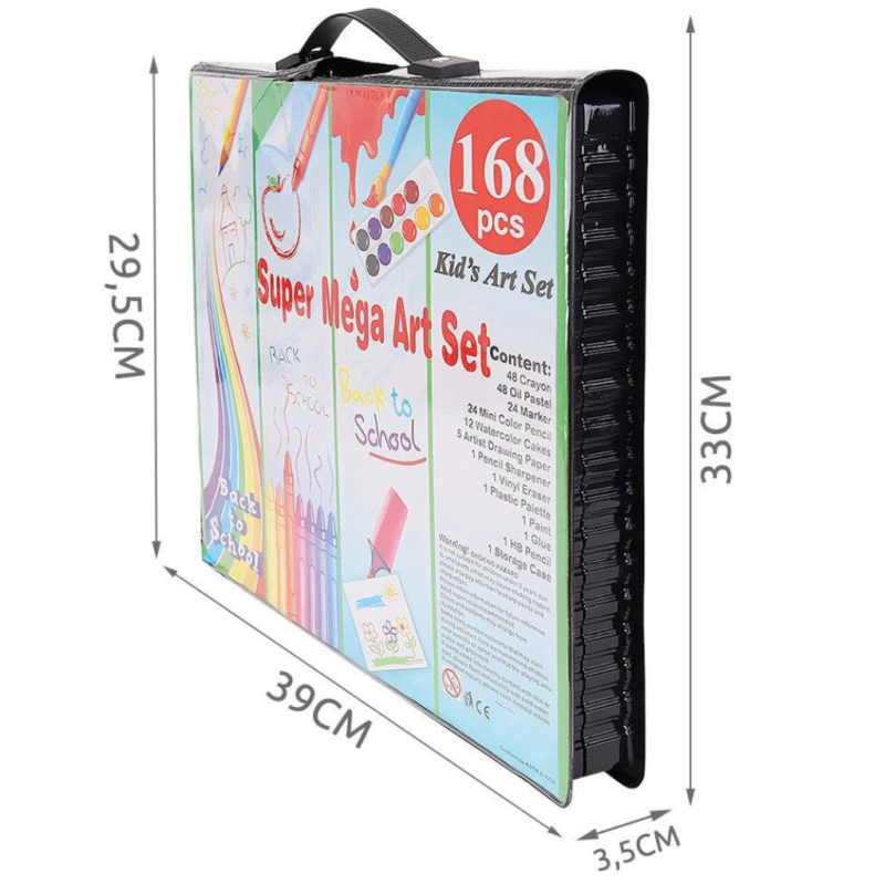 Kunstitarvete komplekt (168 osa) - Image 6