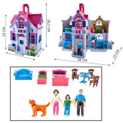 Nukumaja + mööbel ja nukud Soodukas.Com