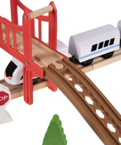 puidust raudtee komplekt isesoitva rongiga 2 1