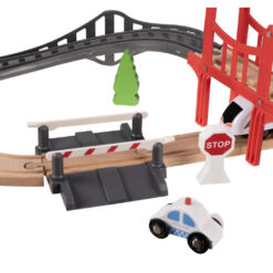 Alternative view of Puidust raudtee komplekt isesõitva rongiga