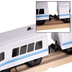 Puidust raudtee komplekt isesõitva rongiga Soodukas.Com