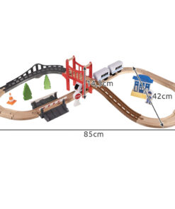 puidust raudtee komplekt isesoitva rongiga 7 1