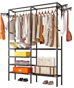 Riiulitega riidestange - garderoobisüsteem