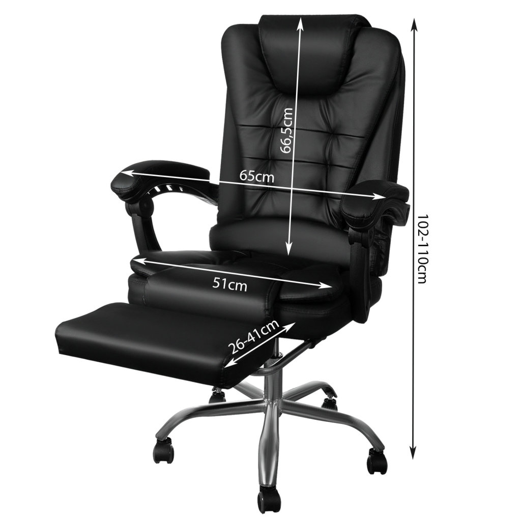 Kunstnahast kontoritool jalatoega - Image 2