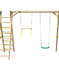 Mänguväljak koos kiigu ja trapetsiga