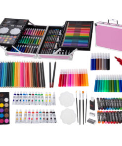 suur kunstikomplekt kohvris