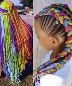 Alternative view of Värvilised lisajuuksed patside punumiseks