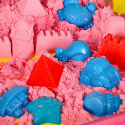 Kineetiline liiv (2kg) + liivakast, vormid ja hoiukarp Soodukas.Com