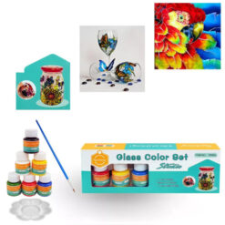 Klaasivärvid 6x25ml +tarvikud Soodukas.Com