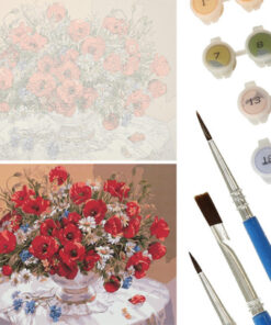 numbrite järgi maalimise komplekt