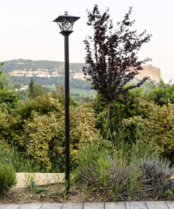 Alternative view of Päikesepatareiga aialatern leegi efektiga