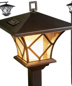 Päikesepatareiga aialatern leegi efektiga