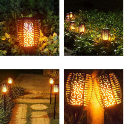 Alternative view of Päikesepatareiga aiavalgustid leegi efektiga 4tk