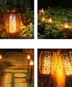 Alternative view of Päikesepatareiga aiavalgustid leegi efektiga 4tk