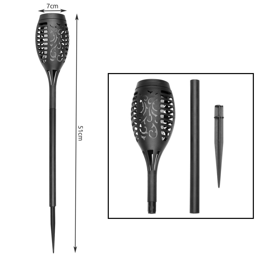 Päikesepatareiga aiavalgustid leegi efektiga 4tk - Image 5