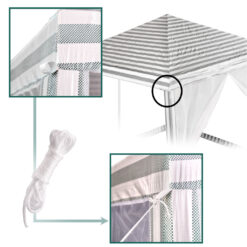 Aiapaviljon sääsevõrguga 3x3m – Soodukas.Com Aiapaviljon sääsevõrguga 3x3m Soodukas.Com