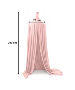 Baldachim kurtyna namiot tipi wiszacy jasny roz 156157