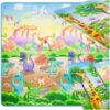 Educational double sided foam mat ZOO 200cm x 180cm x 0 5cm 140189