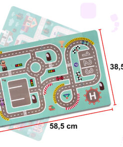 Educational wooden blocks race track 160el 88451