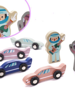 Educational wooden blocks race track 160el 88462