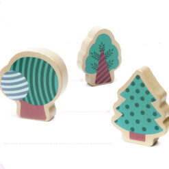 Puidust klotsid linna ning võidusõiduraja ehitamiseks + autod ja figuurid (160 osa) Soodukas.Com