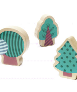 Educational wooden blocks race track 160el 88463