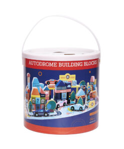 Educational wooden blocks race track 160el 88464