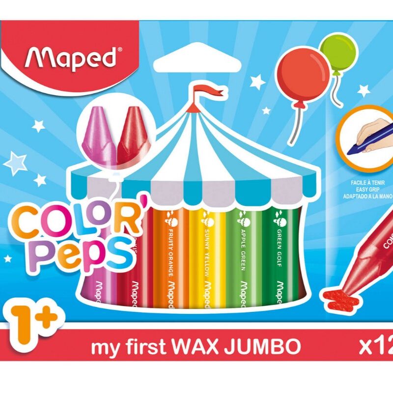 Alternative view of Maped Jumbo Colorpeps rasvakriidid 12tk