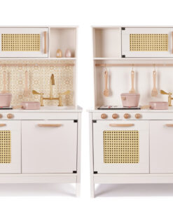 Retro MDF wooden kitchen with BOHO accessories 97063