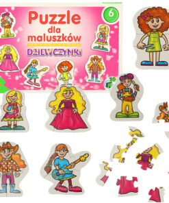 Tüdrukutega pusled lastele 6tk