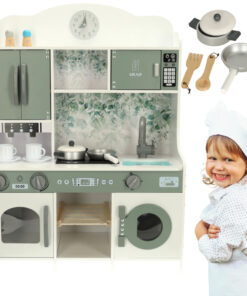 Puidust mänguköök koos tarvikutega