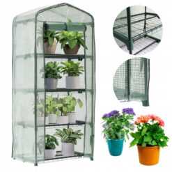 Nelja riiuliga minikasvuhoone