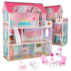 Puidust nukumaja koos mööbli ja valgustusega