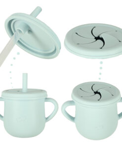 silikoonist noude ja soogoriistade komplekt lastele 15