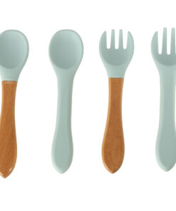 silikoonist noude ja soogoriistade komplekt lastele 21