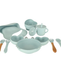 silikoonist noude ja soogoriistade komplekt lastele 25