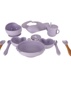 silikoonist noude ja soogoriistade komplekt lastele 38
