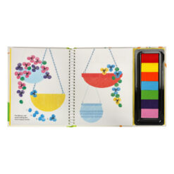 Alternative view of Näpuvärvidega värvimise raamat 64lk + 7 näpuvärvi