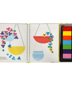 Alternative view of Näpuvärvidega värvimise raamat 64lk + 7 näpuvärvi