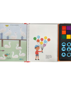 Alternative view of Näpuvärvide ja templitega värvimise raamat 64lk + 6 värvi + 6 templit