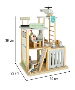 Alternative view of Puidust mängukomplekt - politseijaoskond
