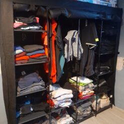 Suur tekstiilkattega riidekapp - garderoobisüsteem Soodukas.Com