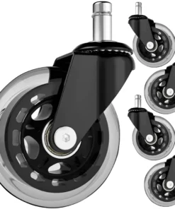 Premium kummist kontoritooli rattad 5tk